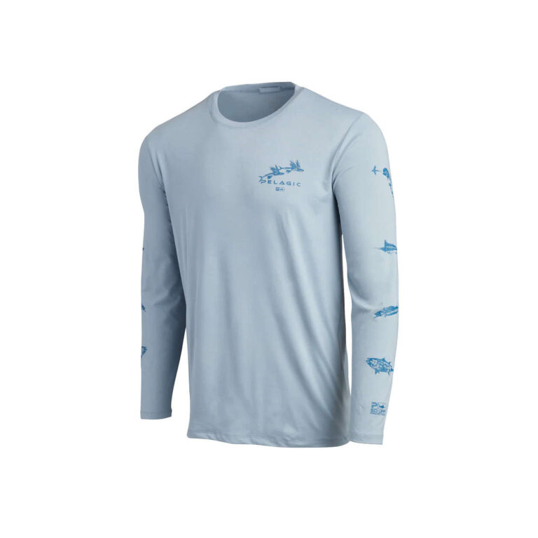 Camiseta Stratos LS - Gyotaku Fish Smelt