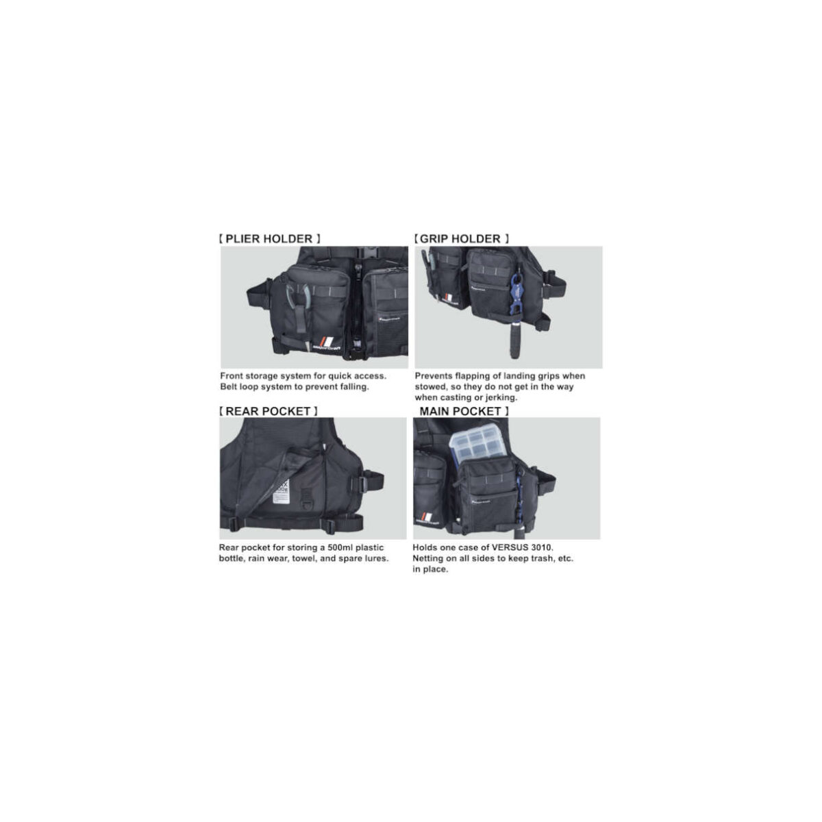 Chaleco Okappari Game Vest F Pro Black