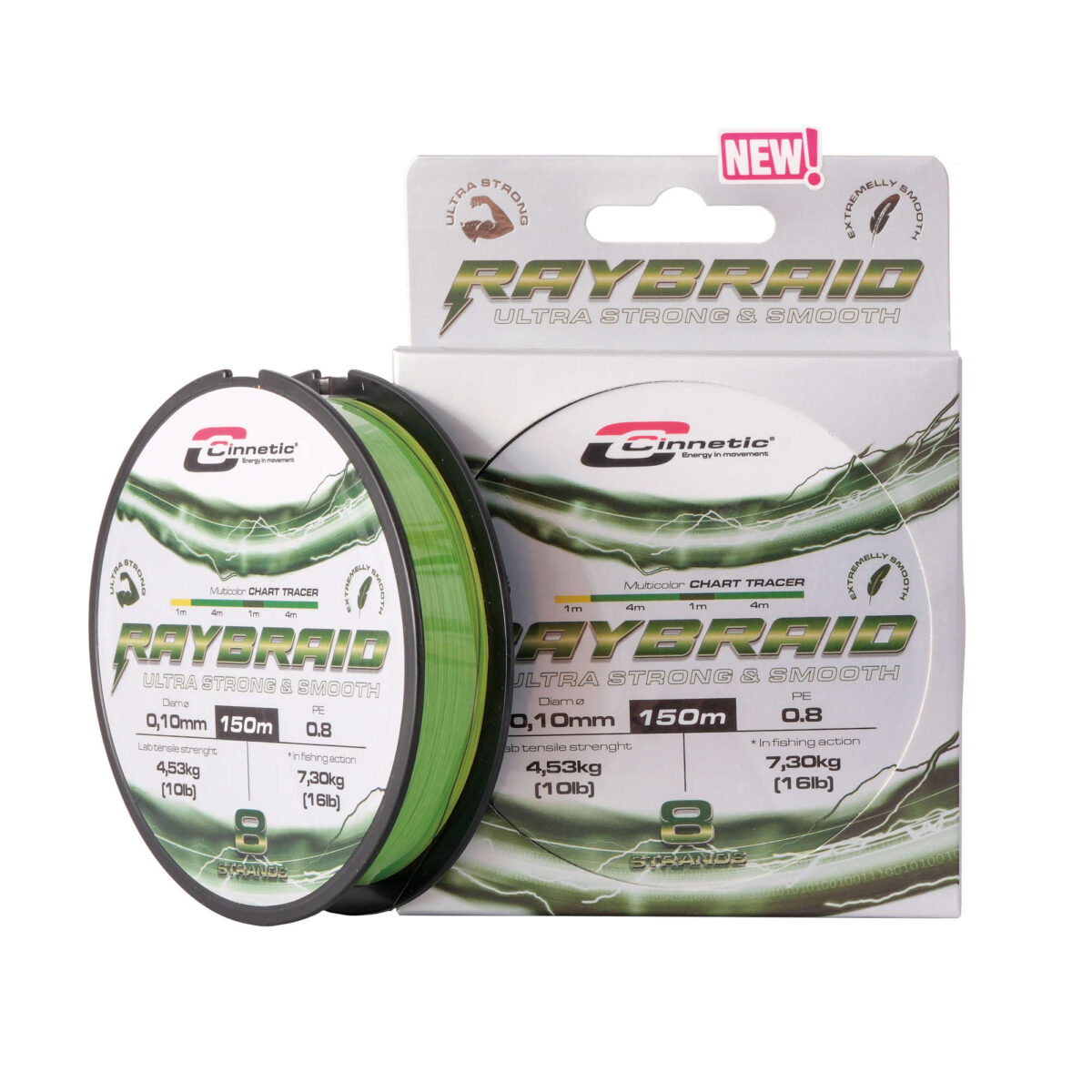 Trenzado New Raybraid 8 150m de Cinnetic 🎣 Compra Trenzados Cinnetic