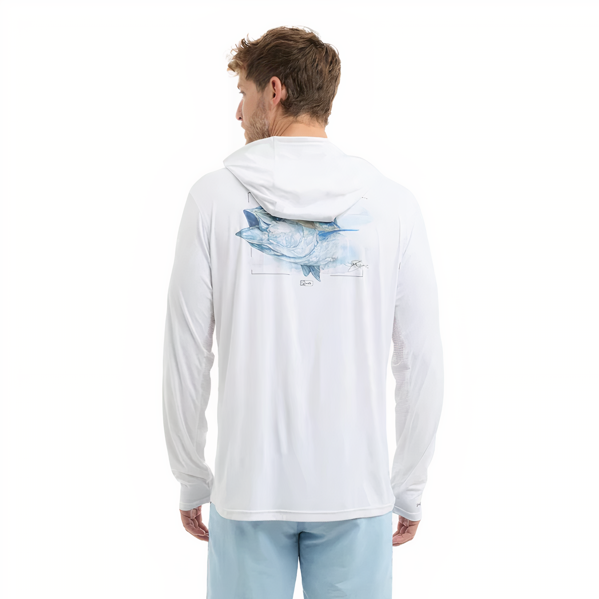 Camiseta Vaportek Hooded - Goione Tuna WHT