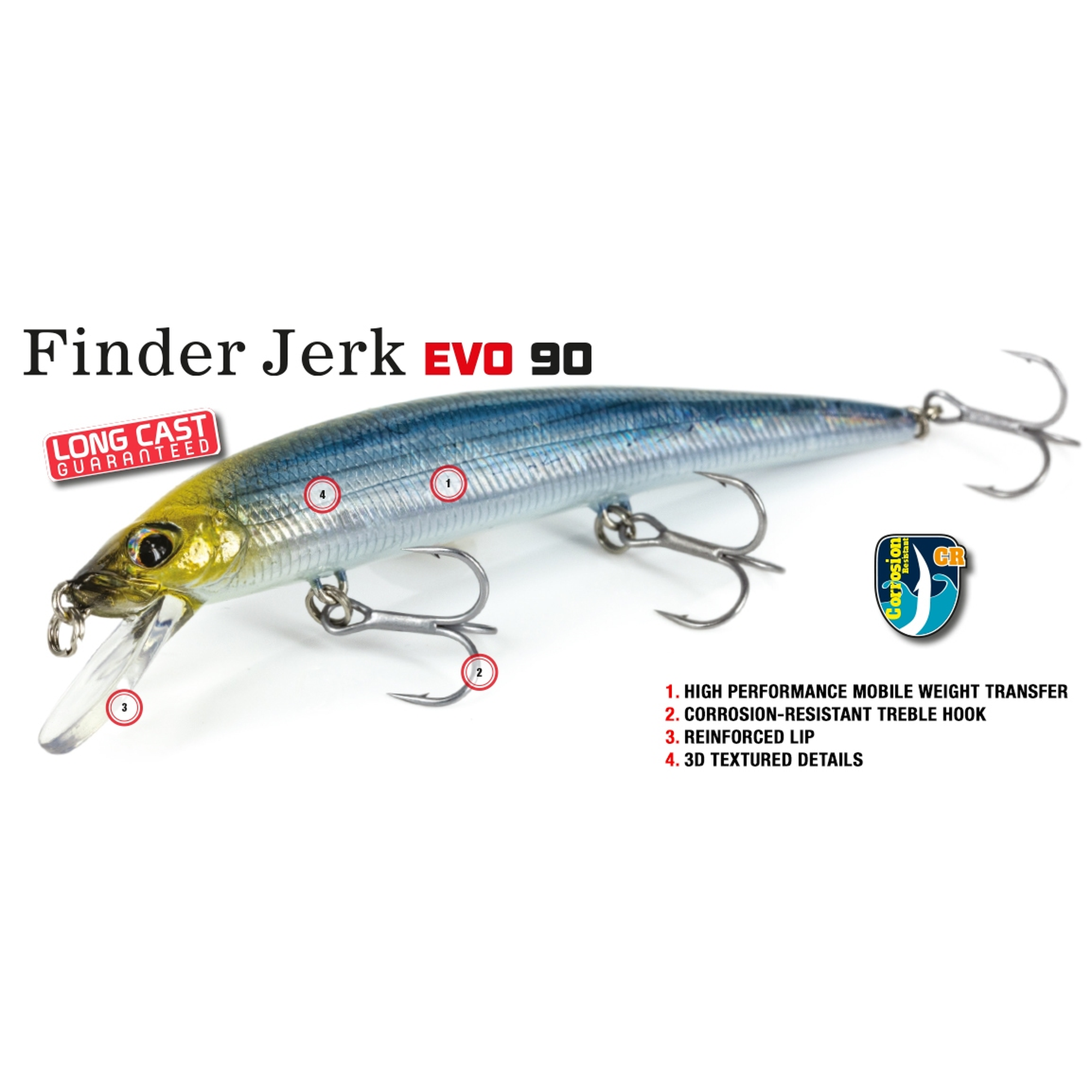 Señuelo Finder Jerk Evo 90SP