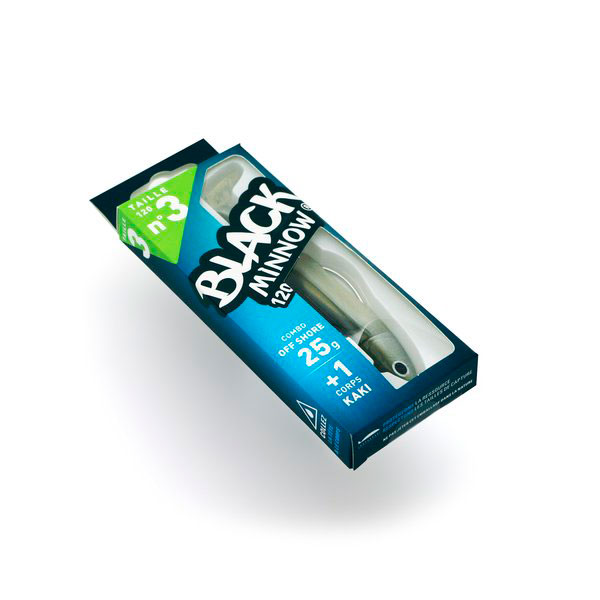 FIIISH Black Minnow 120 Combo Off Shore - Esche Soft 25g In Blu Con Corpo Extra, Testa Articolata Antialga, Perfetta Per Spigole E Predatori