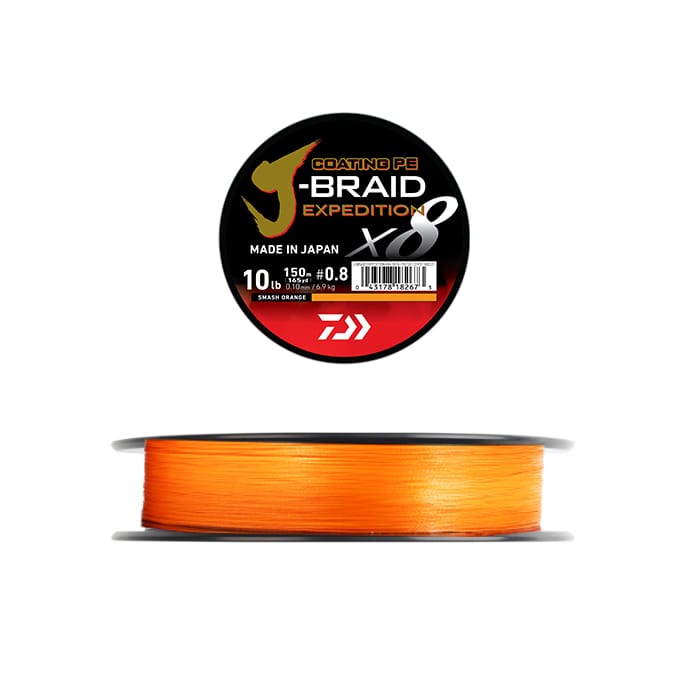 thumbnail image 2 of Daiwa J-Braid Expedition X8 Braided Fishing Line - 300m Spool - Multiple Colours 2 of 3